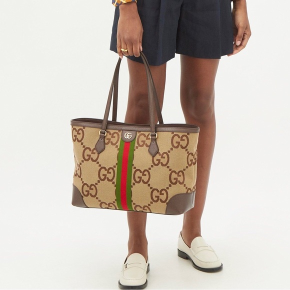 NWT Gucci Ophidia Jumbo GG tote Web Ophidia Shopping Tote - Picture 3 of 13